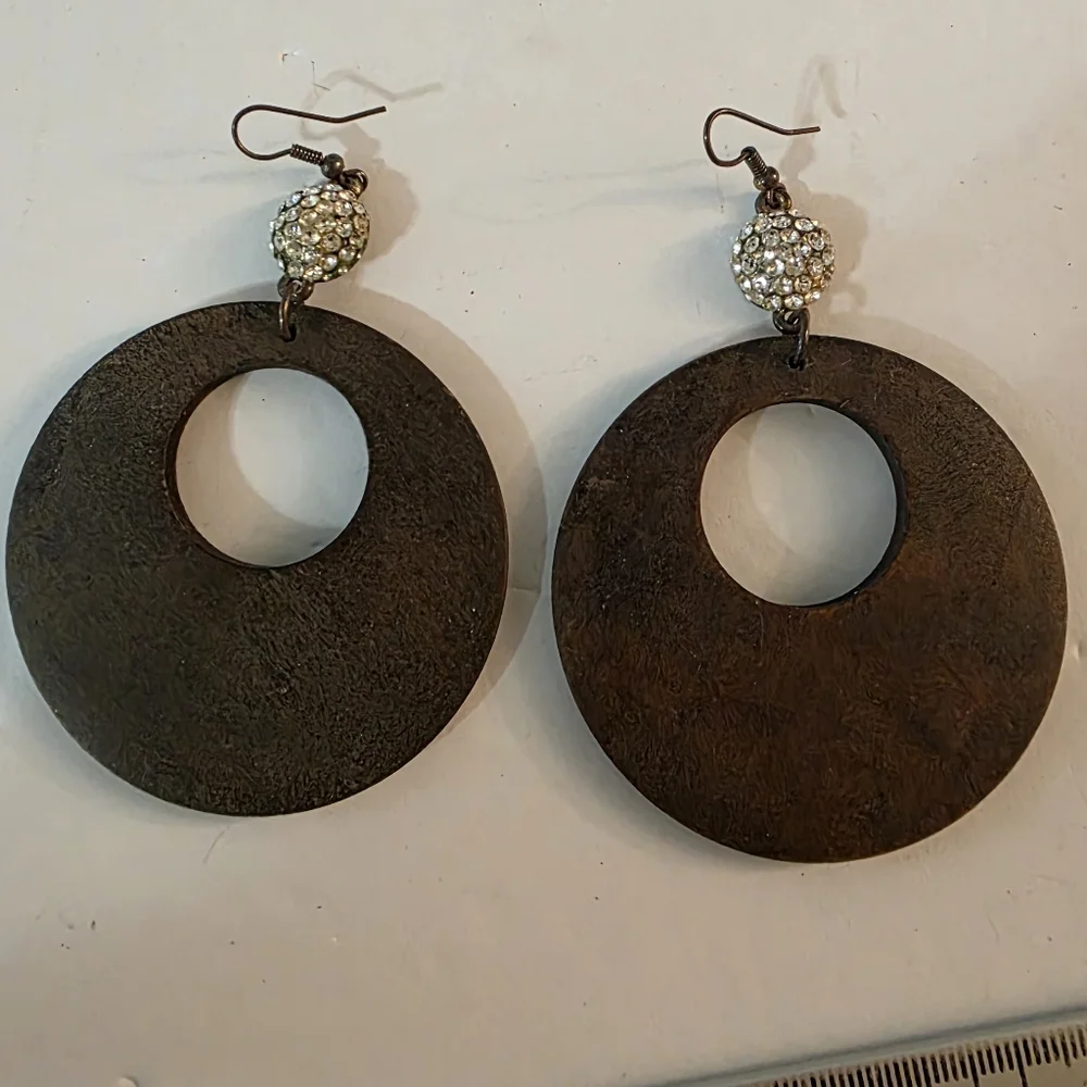 Fashion Jewelry Brown Geometric Earrings